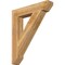 Ekena Millwork Traditional Slat Rough Sawn Bracket, Western Red Cedar, 6"W x 34"D x 40"H BKT06X34X40TRA06RWR - alternate 1